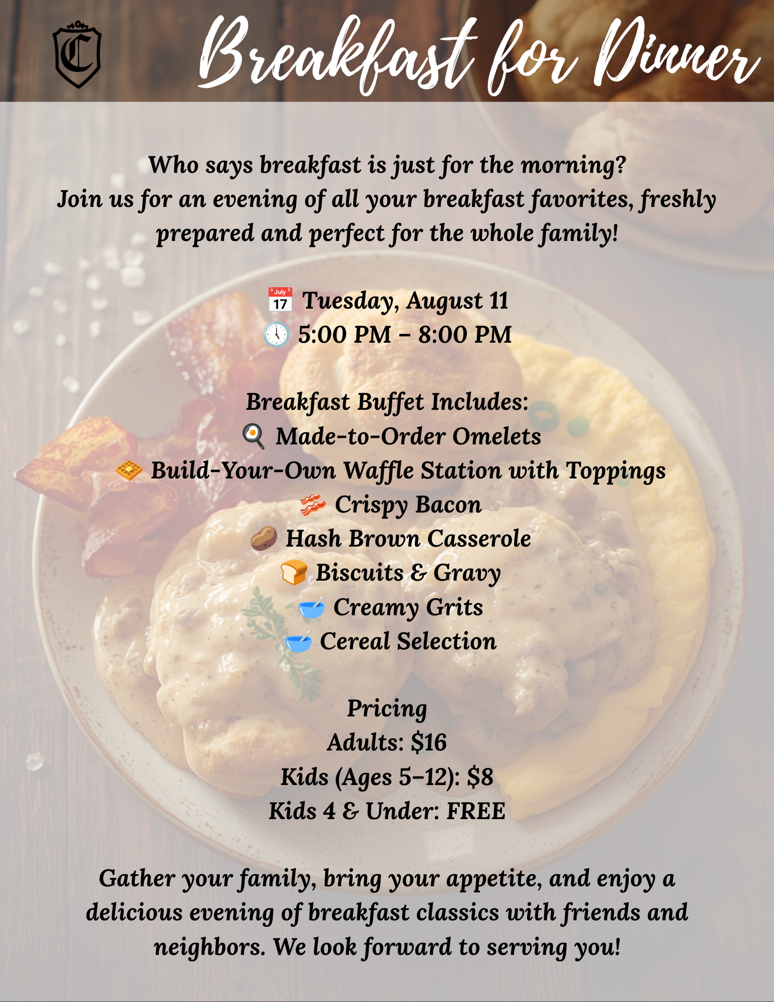 Breakfast for Dinner