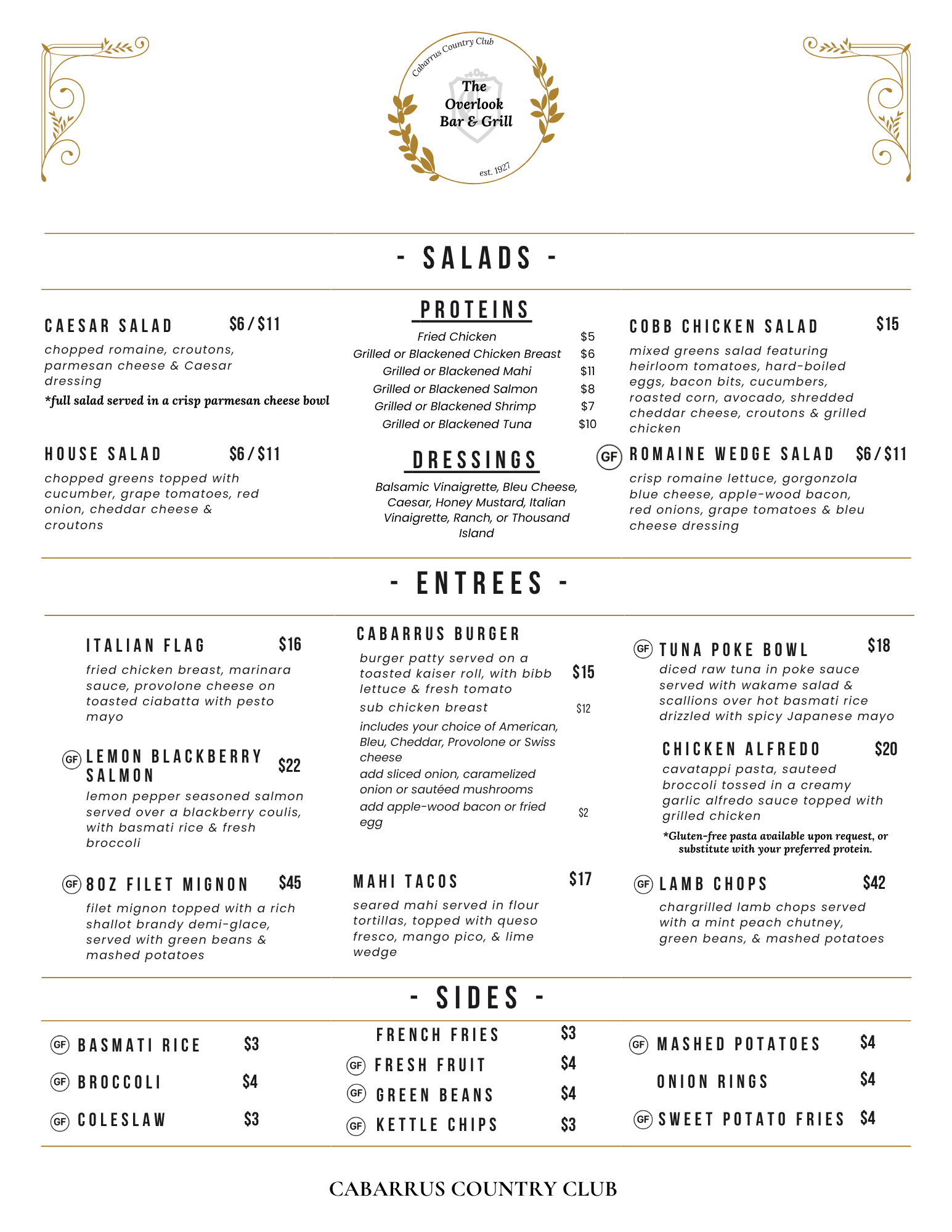 Entrees July
